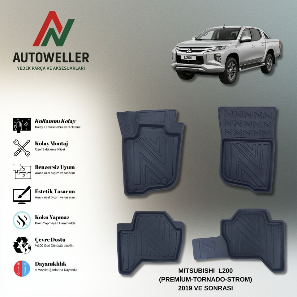 Mitsubishi L200 2019-2023 Havuzlu Paspas | Premıum-Tornado-Storm