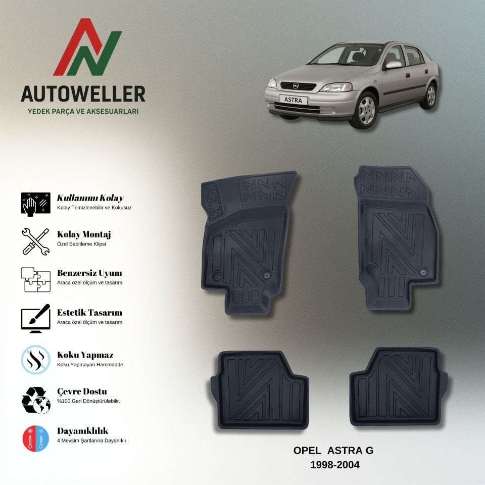 Opel Astra G 1998-2004 Havuzlu Paspas