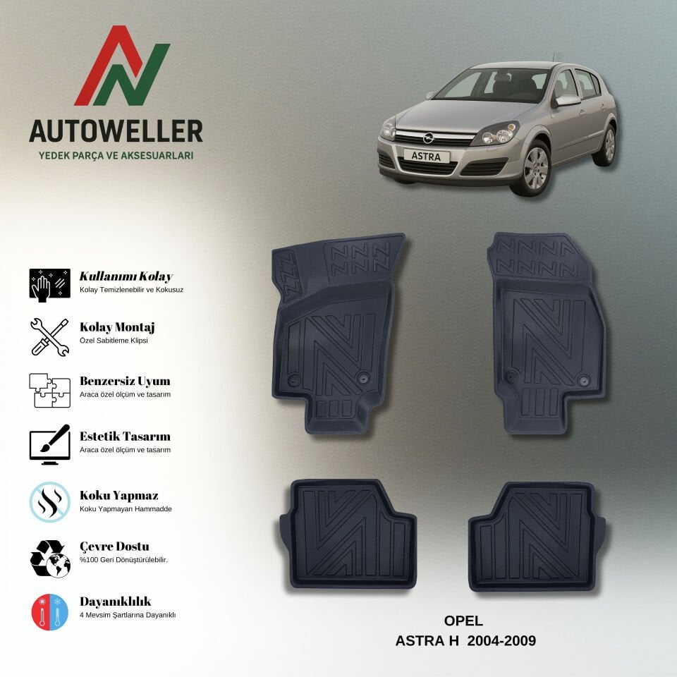 Opel Astra H 2004-2013 Havuzlu Paspas