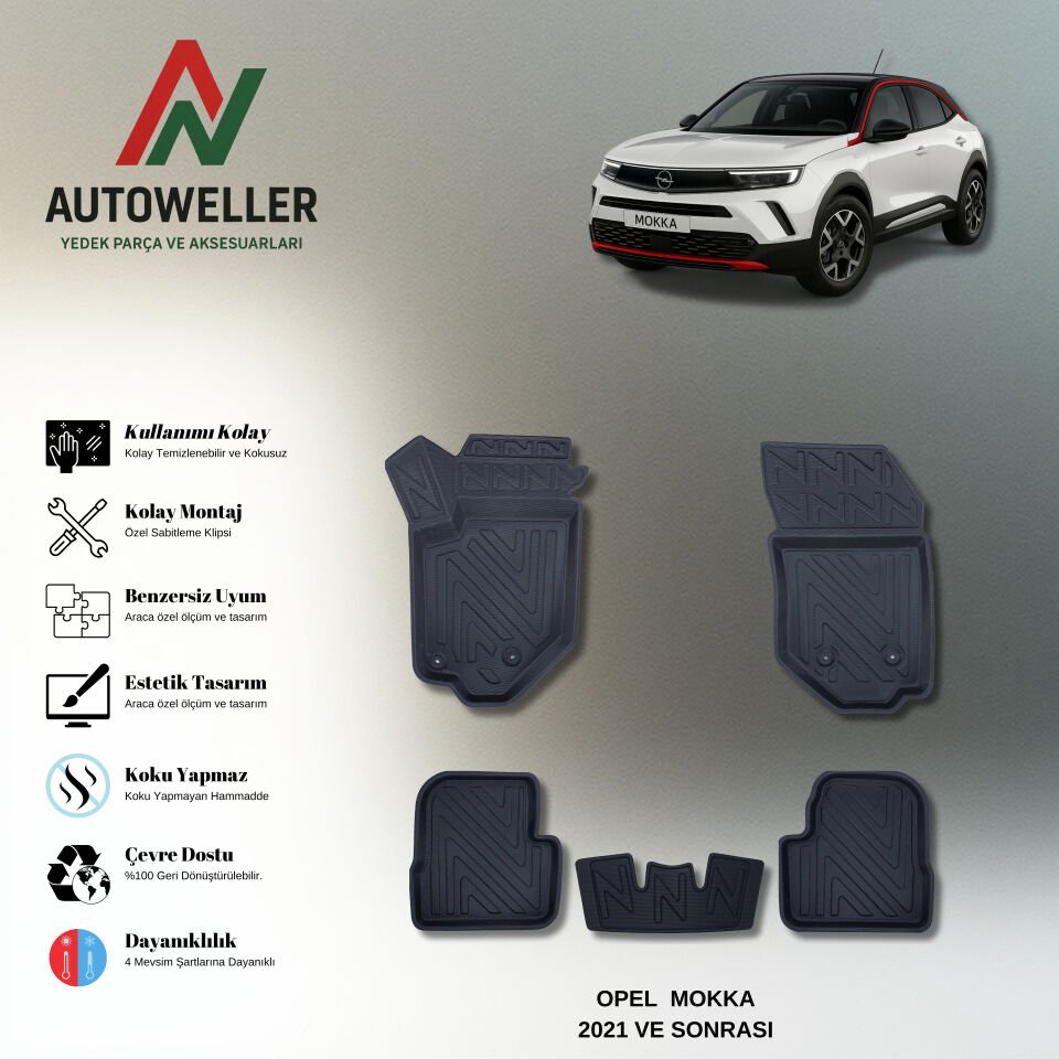Opel Mokka 2021 Sonrası Havuzlu Paspas | Benzin&Dizel