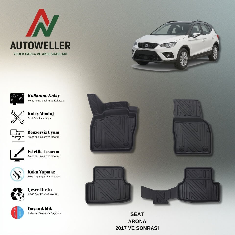 Seat Arona 2017 Sonrası Havuzlu Paspas