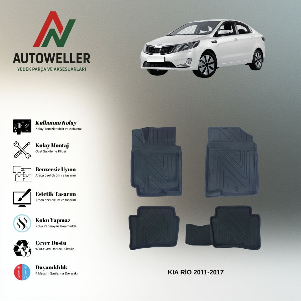 Kio Rio 2011-2017 Havuzlu Paspas