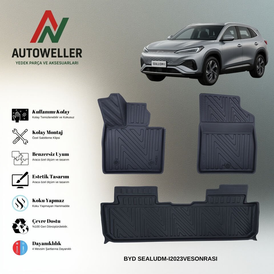 Byd Seal U DM-i 2023 Sonrası Havuzlu Paspas