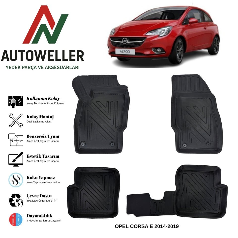 Opel Corsa E 2014-2019 Havuzlu Oto Paspas