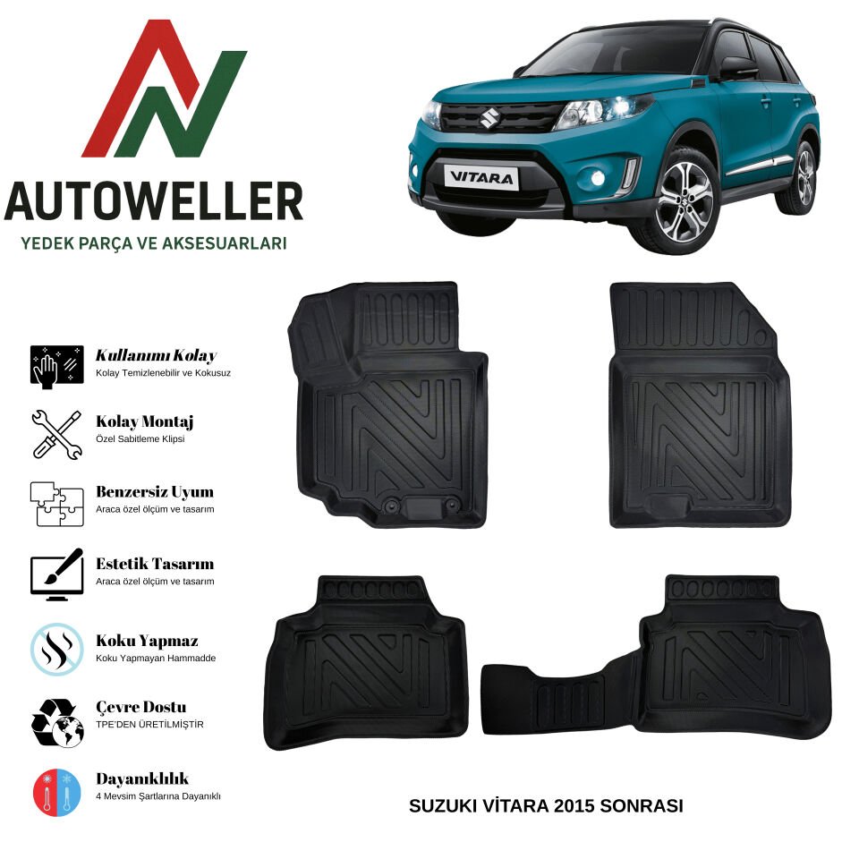 Suzuki Vitara 2015-2025 Havuzlu Oto Paspas