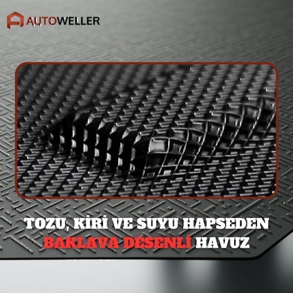 Togg T10F 2025 Sonrası Havuzlu Oto Paspas