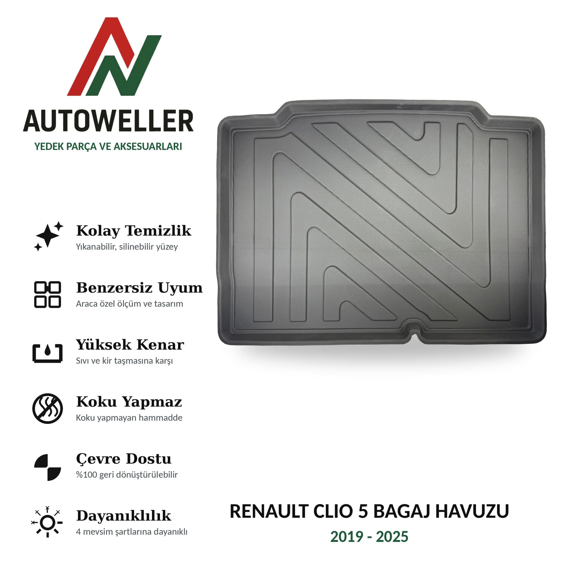 Renaut Clio 5 2019-2025 Bagaj Havuzu
