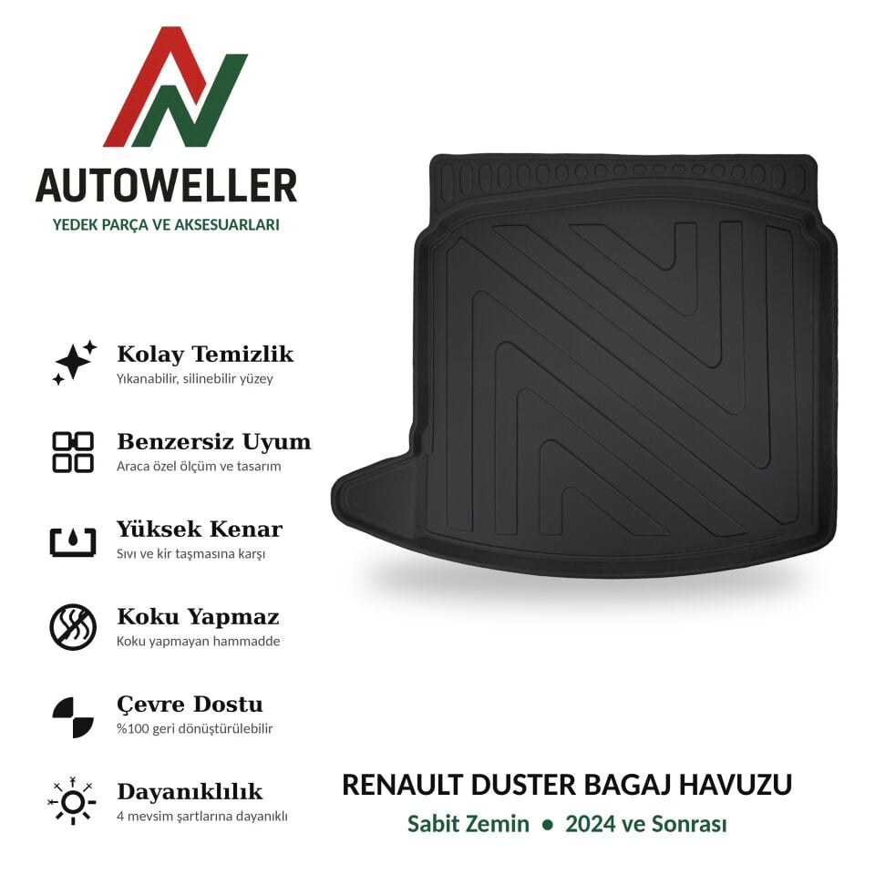 Renault Duster 2024 Sonrası Bagaj Havuzu | Sabit Zemin