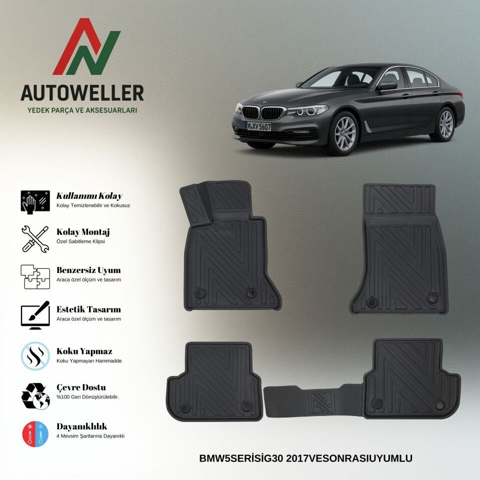 Bmw 5 Serisi G30 2016-2023 Havuzlu Paspas