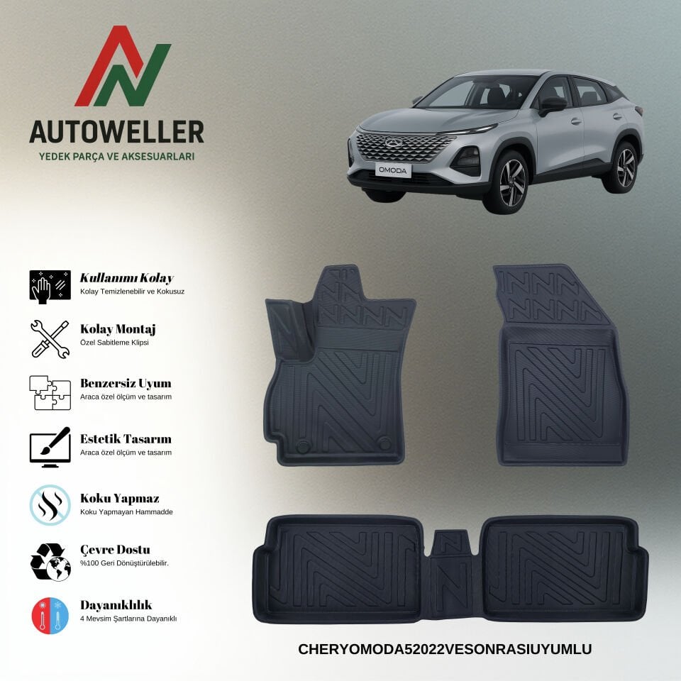 Chery Omoda 5 2022 Sonrası Havuzlu Paspas