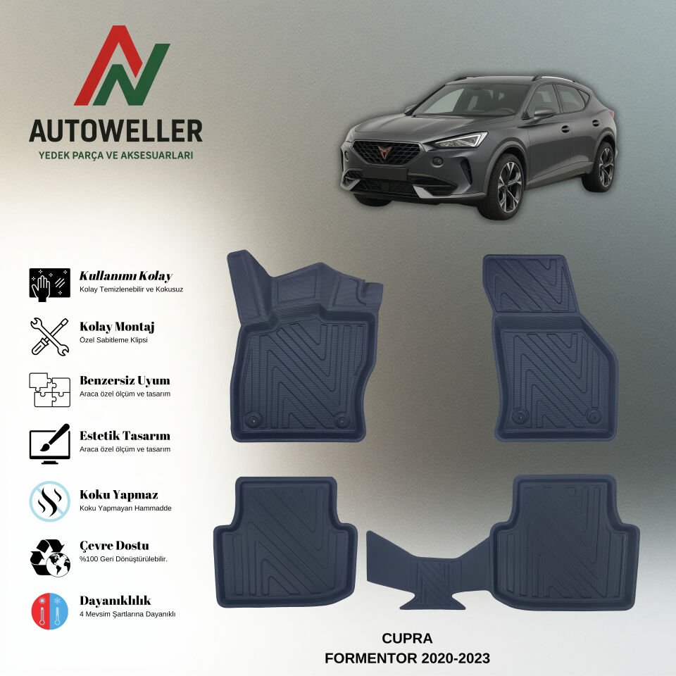 Cupra Formentor 2020-2023 Sonrası Havuzlu Paspas