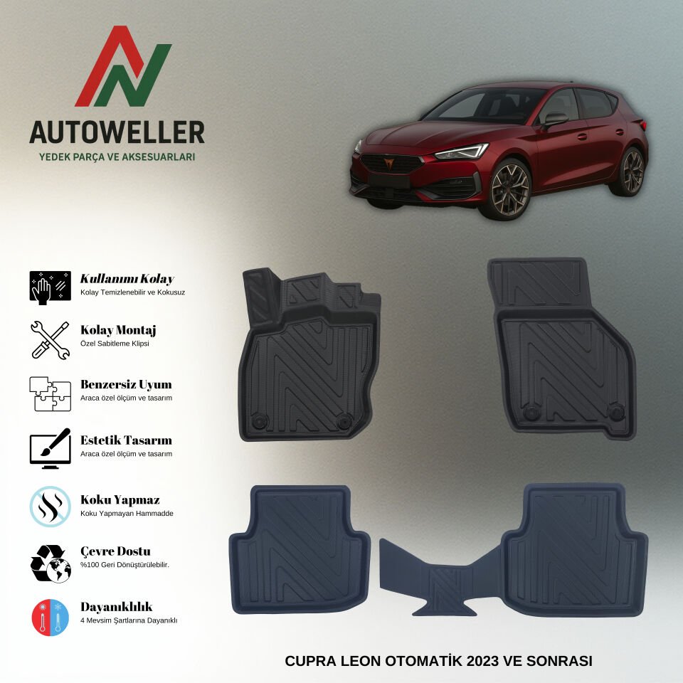 Cupra Leon 2023 Sonrası Havuzlu Paspas | e-Tsi